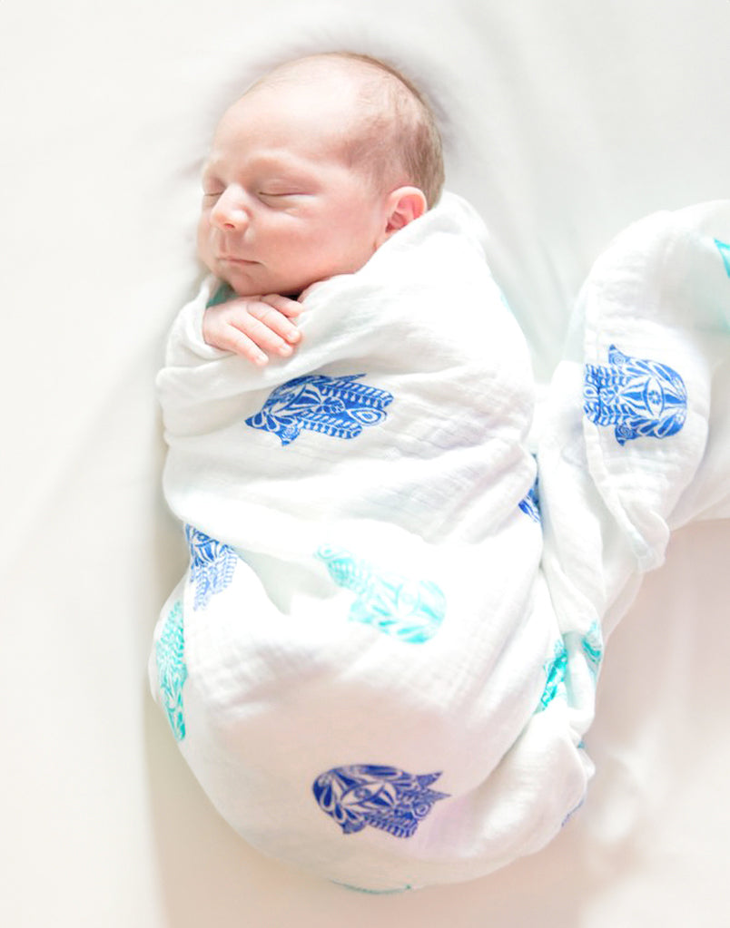 Organic Swaddle - Hamsa-3