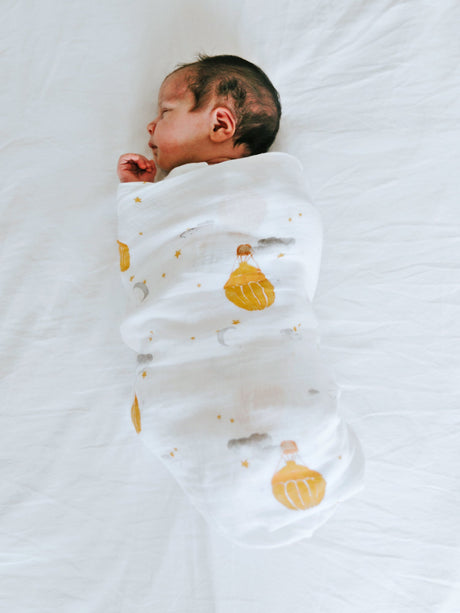 Organic Swaddle - Hot Air Balloon-1