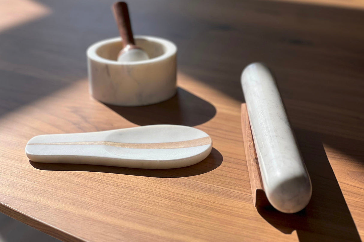 Marble Mortar & Pestle - Sumiye Co