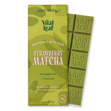 Adaptogens Chocolate Bar | Strawberry Matcha Latte : Less Stress + Better Focus