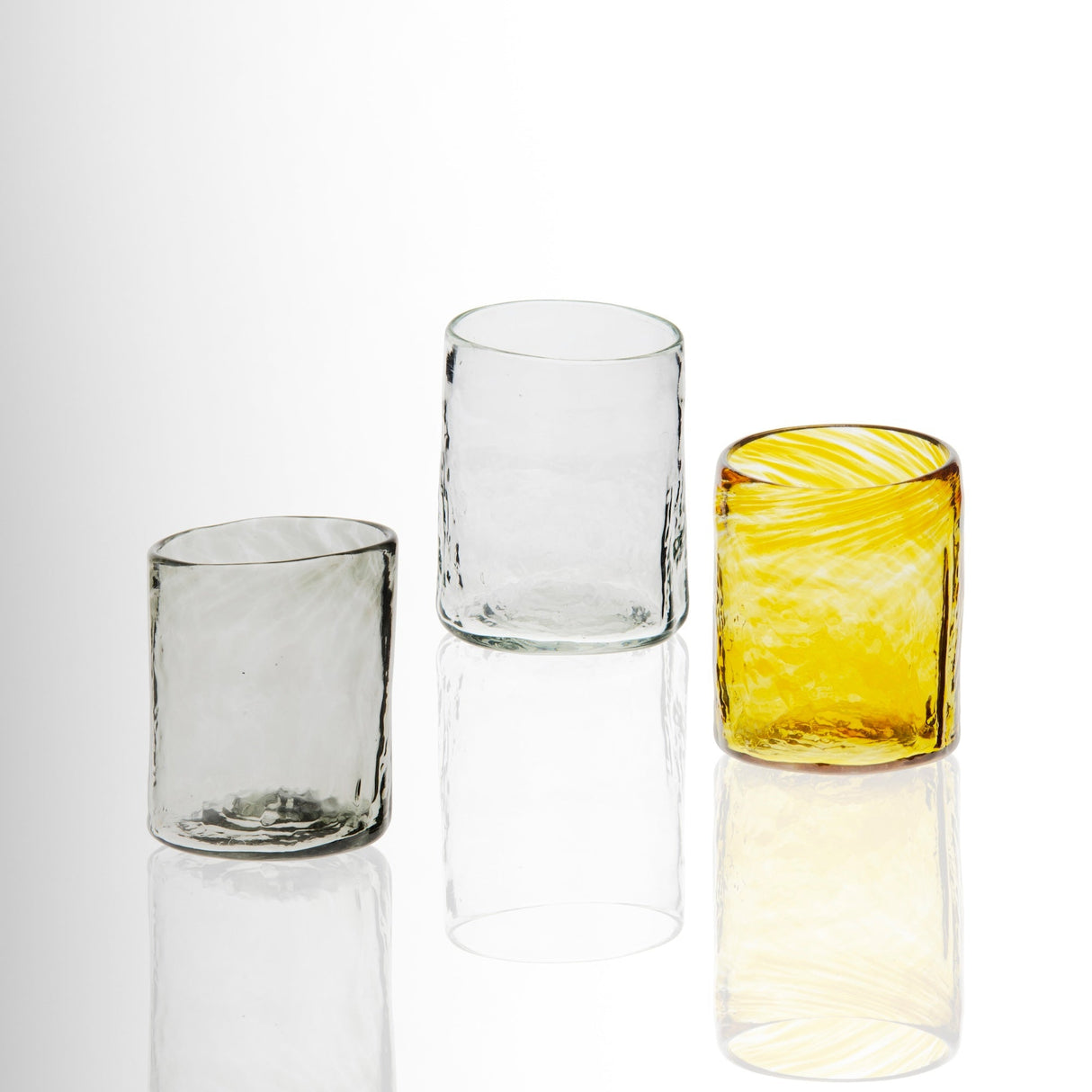 Medium Tumbler Set of 6 | Handblown Recycled Glass - Sumiye Co