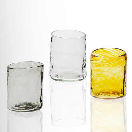 Medium Tumbler Set of 6 | Handblown Recycled Glass - Sumiye Co