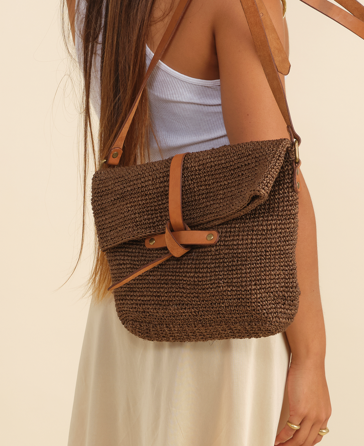 Carmen - Knotted Crossbody | Oak - Sumiye Co