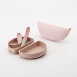 Sili Mini Go: Silicone Travel Meal Set - Pink Antioxidant - Sumiye Co