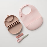 Sili Mini Go: Silicone Travel Meal Set - Pink Antioxidant - Sumiye Co