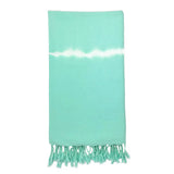 Mint Tie Dye Turkish Beach Towel-0