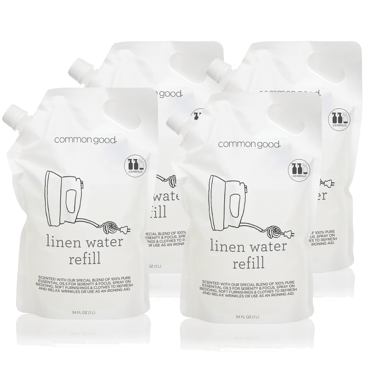 Linen Water Refill Pouch, 34 Fl Oz - Sumiye Co