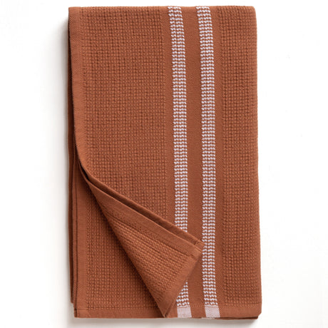 Organic Block Rib Bath Towel - Russet - Sumiye Co