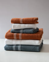 Organic Block Rib Bath Towel - Orion