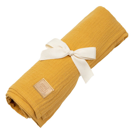 Muslin Baby Swaddle Blanket "Ochre" by Moi Mili - Sumiye Co