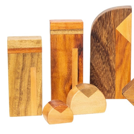 Modern Wood Nativity Scene - 10 piece - Sumiye Co