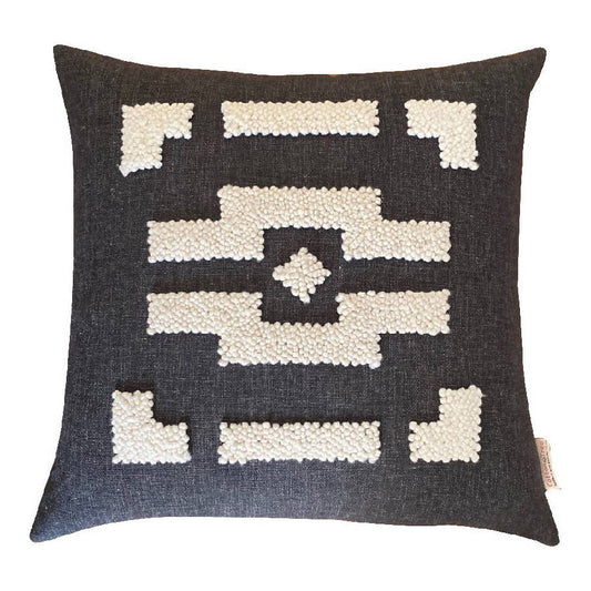 Punch Needle Ndebele Throw Pillow Cover - Pattern 3 - Sumiye Co