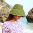 Jute Clochet Straw Hat in Matcha Green - Sumiye Co