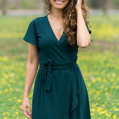 Ruffle Wrap Dress | Monstera