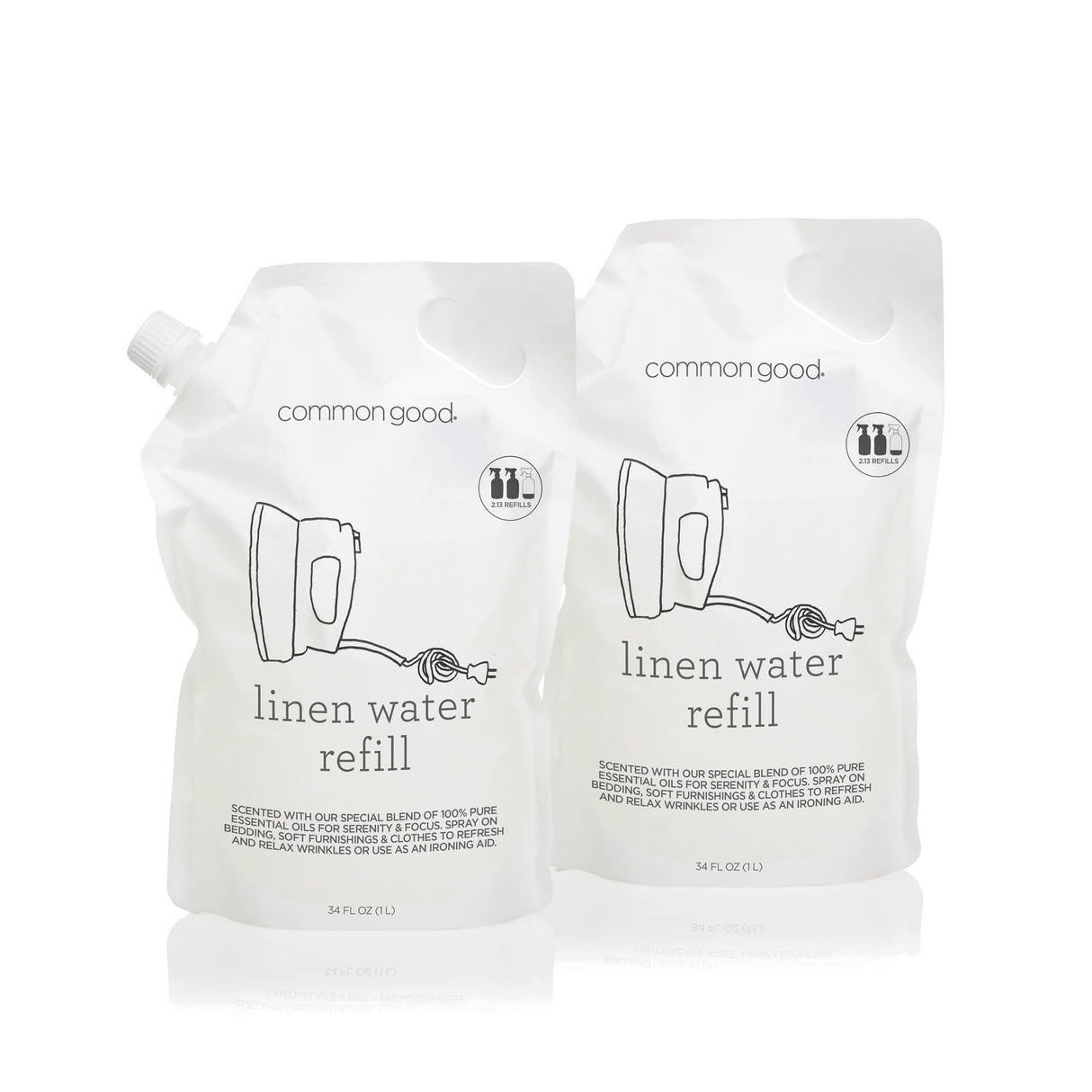 Linen Water Refill Pouch, 34 Fl Oz - Sumiye Co