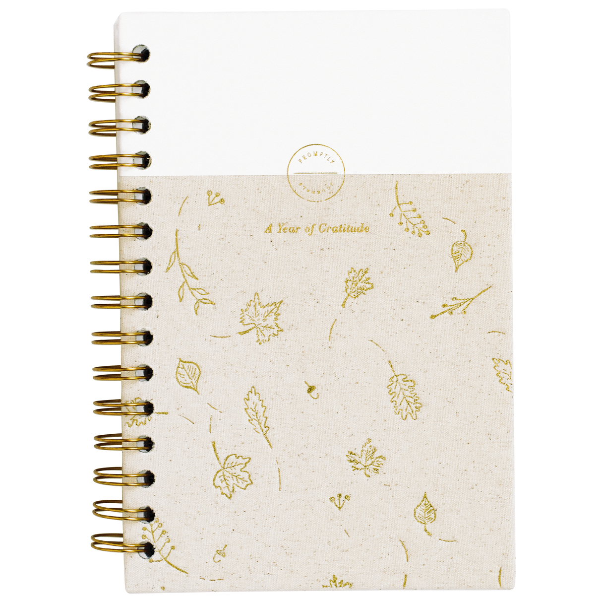 Gratitude Journal - Gold Leaf Linen