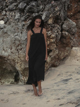 Noa Maxi Dress - Black - Sumiye Co