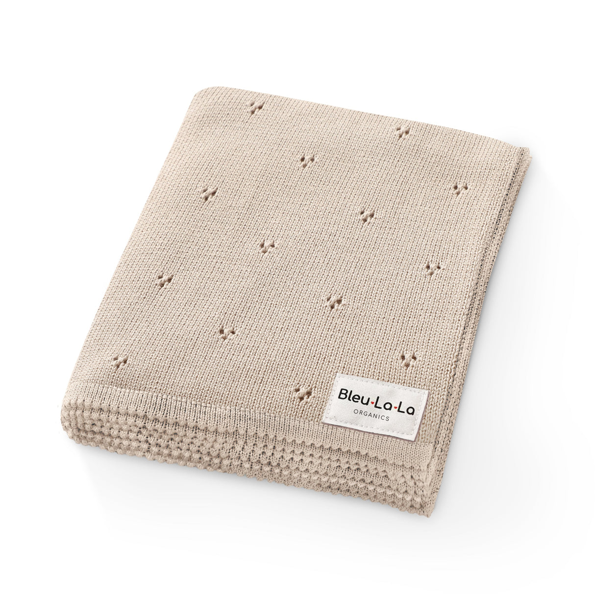 Organic Pointelle Knit Baby Blanket - Sumiye Co