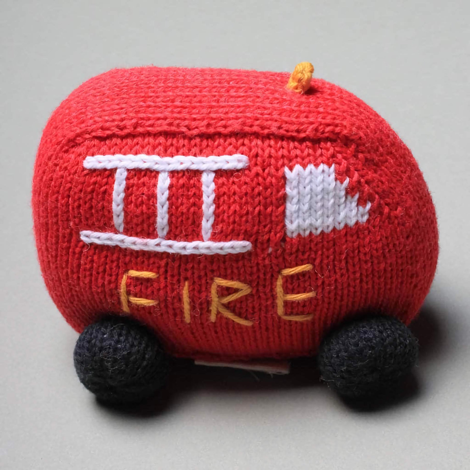Organic Baby Toys Gift Set - Ambulance & Fire Truck Rattles by Estella - Sumiye Co
