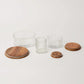 Fluted Glass Storage Jars - set of 3
