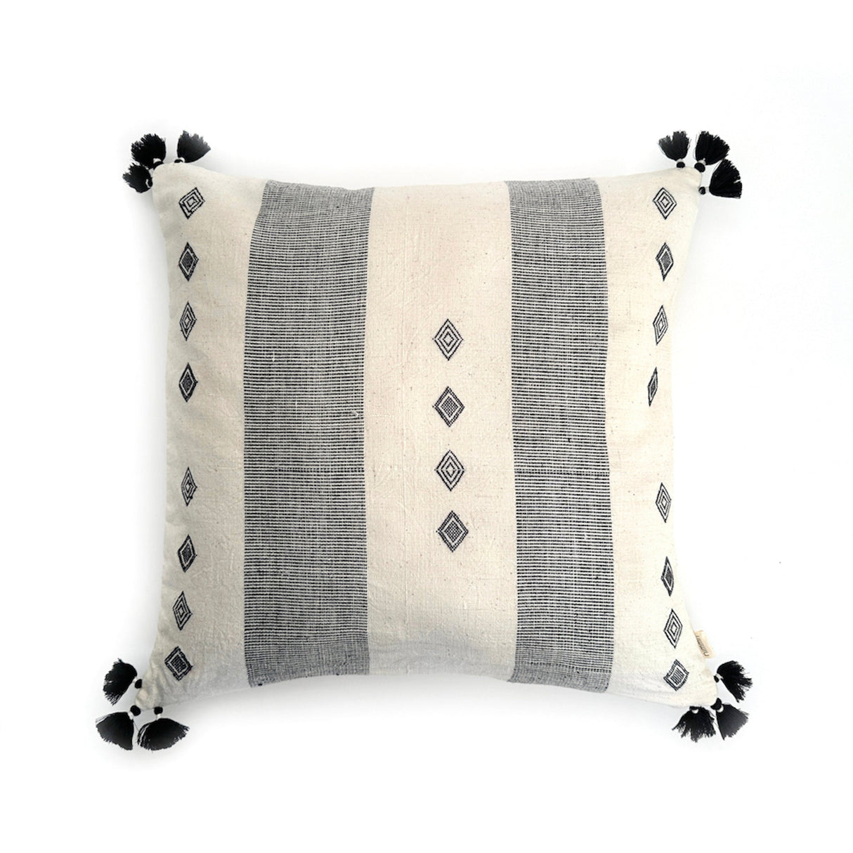 Nimmit Trekant Handwoven Throw Pillow Cover 20" x 20" | India - Sumiye Co