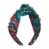 MERAK Peacock Batik Crystals Headband