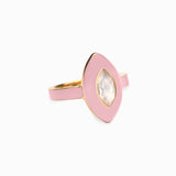 Blush Quartz Aura Ring