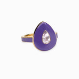 Violet Amethyst Aura Ring