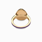 Violet Amethyst Aura Ring