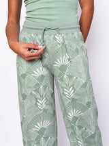 Deco Frond Wide Leg Pants