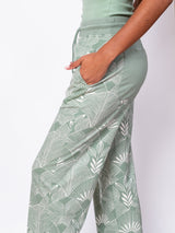 Deco Frond Wide Leg Pants