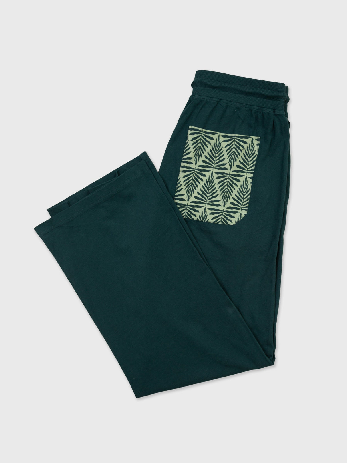 Pantalones anchos Chevron Fern de Happy Earth