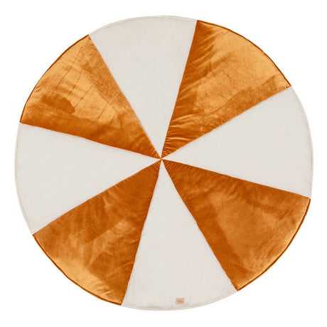 Round Patchwork Mat “Gold Candy” | Kids Decor - Sumiye Co