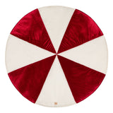 Round Patchwork Mat “Red Candy” | Kids Decor - Sumiye Co