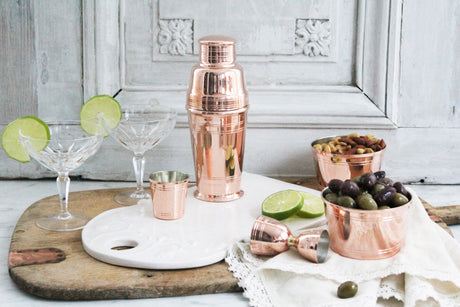 Copper Art Deco Barware | Vintage Inspired