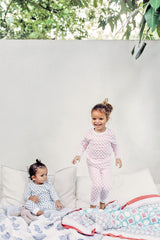 Toddler & Big Kid Cotton Knit PJ Set (Pink City)-2