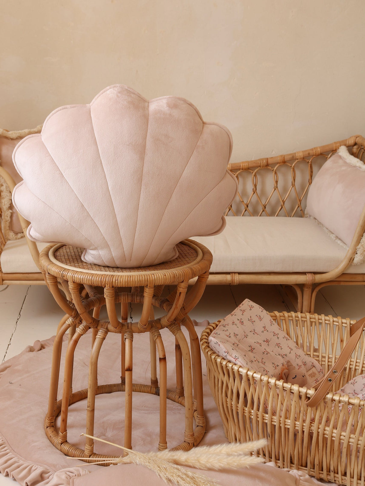 Soft Velvet “Latte” Shell Pillow by Moi Mili - Sumiye Co