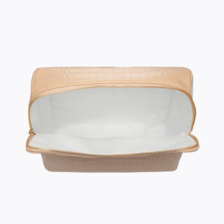 The Pouch - Cream Croc | Designer Lunch Bags & Totes