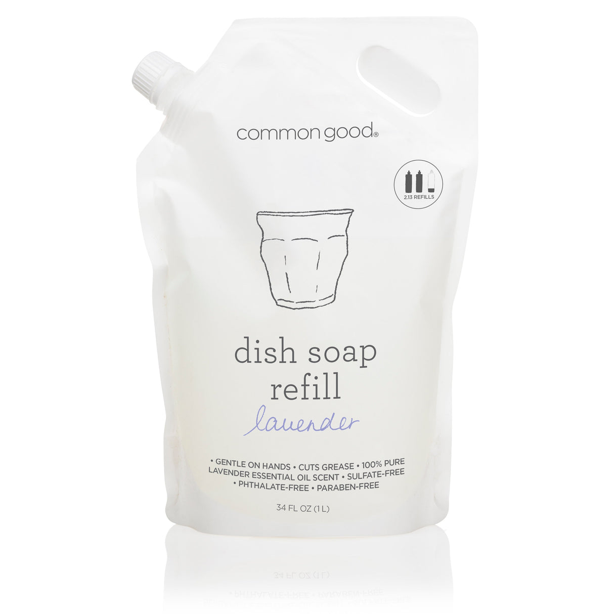 Dish Soap Refill Pouch, 34 Fl Oz