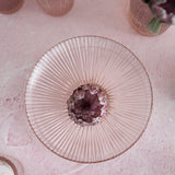 Pink Glass Low Bowl