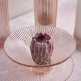 Pink Glass Low Bowl