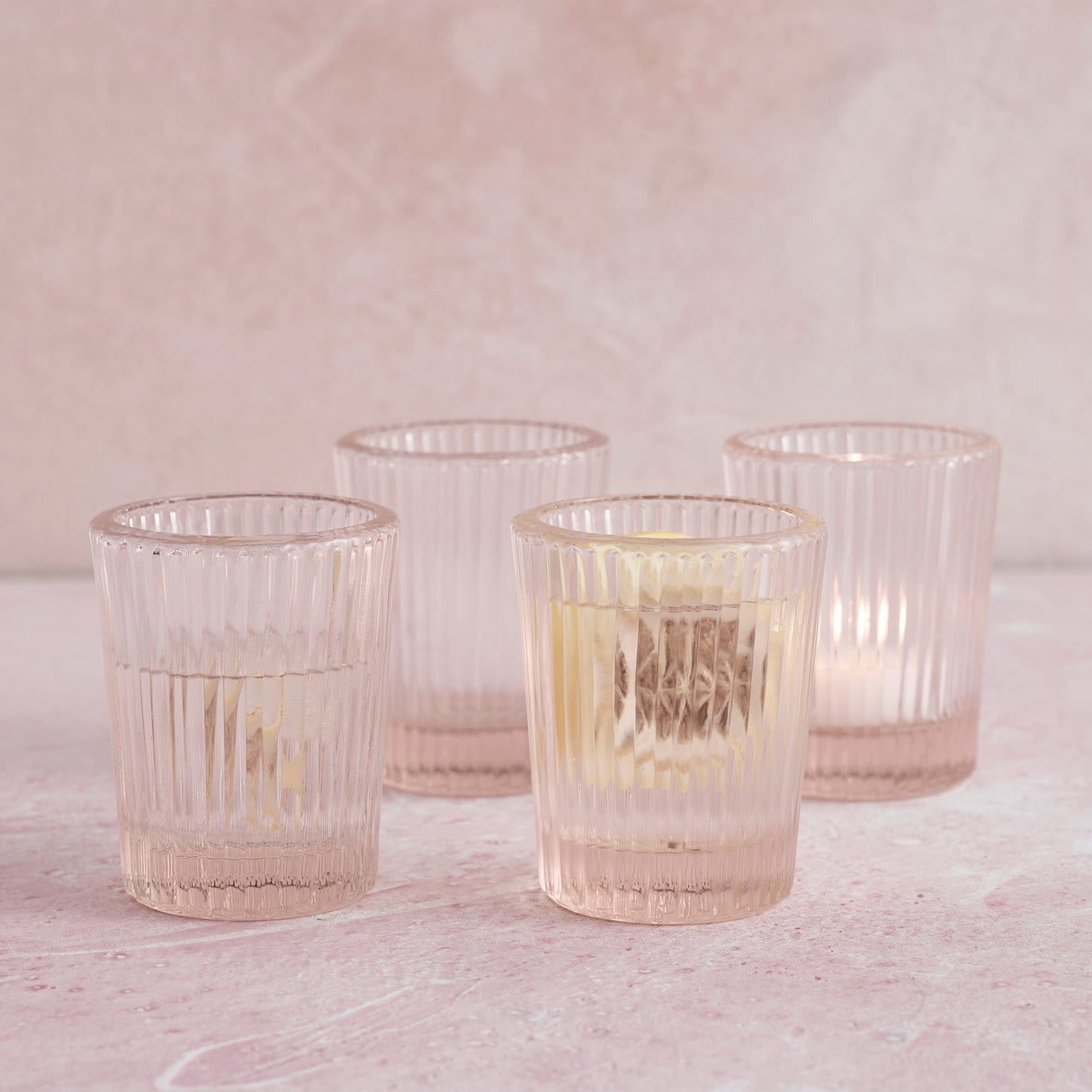 Pink Juice Glasses - Set of 4