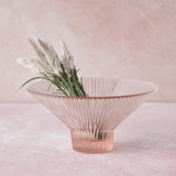 Pink Glass Low Bowl