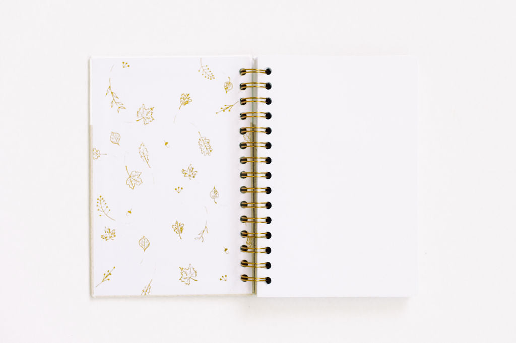 Gratitude Journal - Gold Leaf Linen