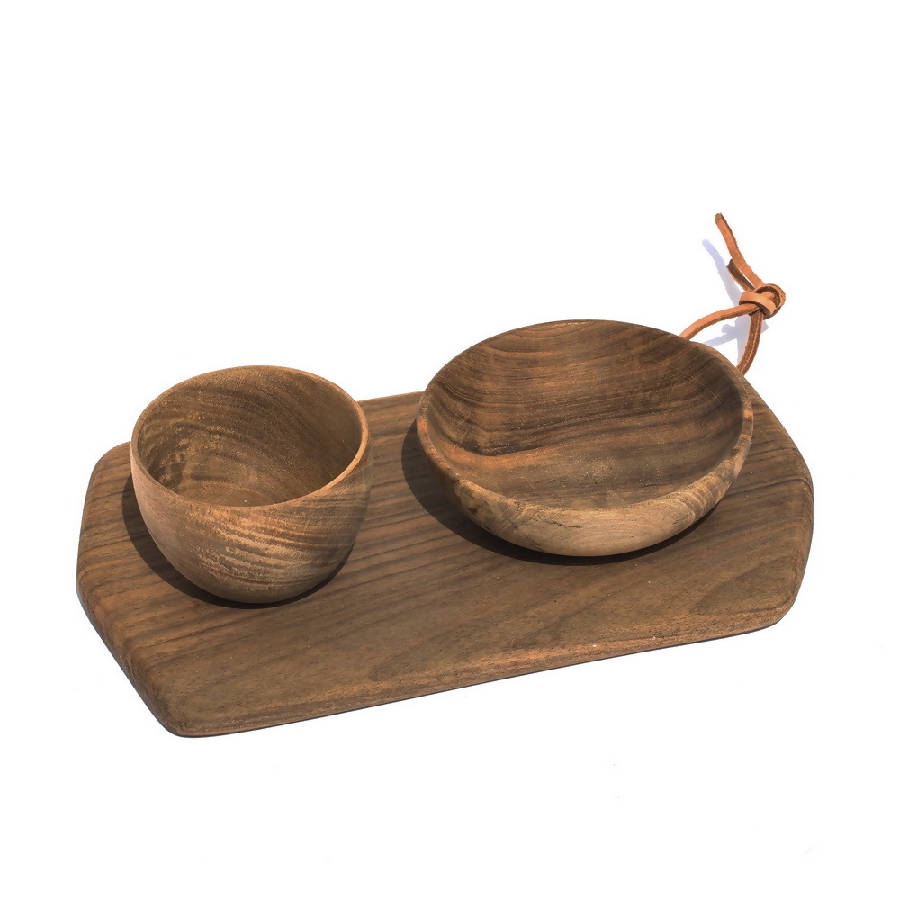 Alcantara-Frederic Rectangular Cutting Board & Bowls | Morocco - Sumiye Co