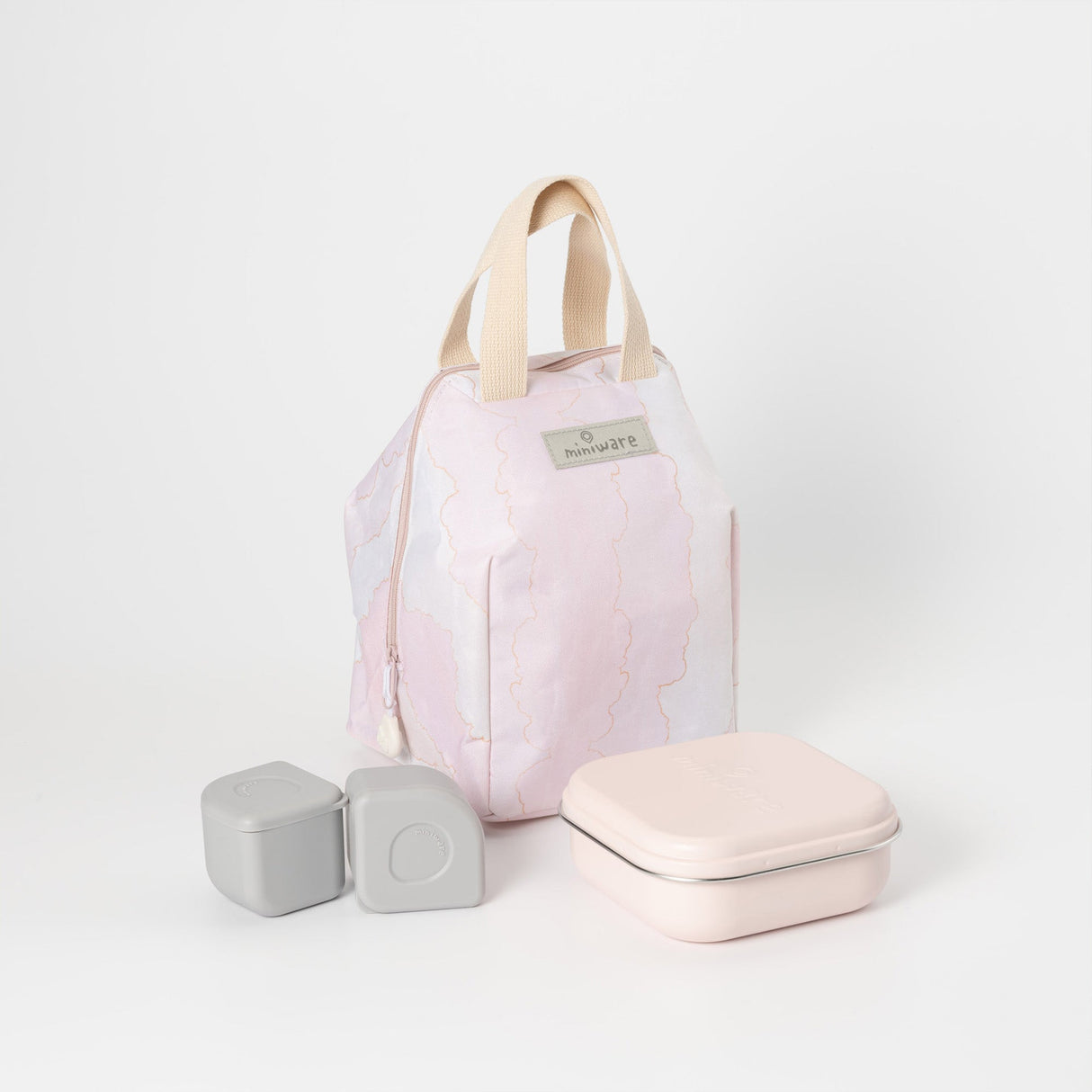 Ready Go! Bento Mealtote & GrowBento Set - Pink Cloud