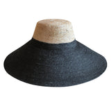 Jute Handwoven Straw Hat In Natural & Black - Sumiye Co