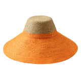 Jute Handwoven Straw Hat In Pumpkin Orange - Sumiye Co