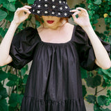 Rosemary Cotton Prairie Dress Black