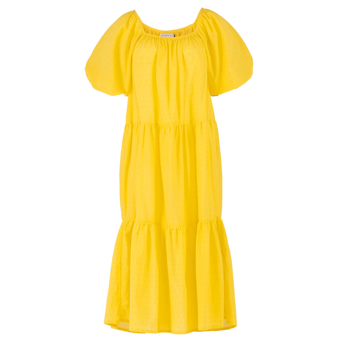 Dress Sunflower Yellow Dotted Cotton - Sumiye Co